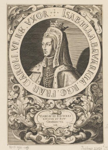 Portrait of Isabella of Bavaria, Queen of France