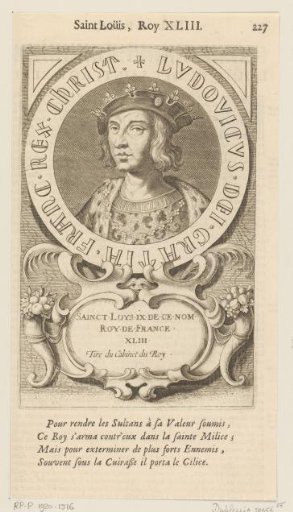 Portrait of Louis IX the Saint, King of France