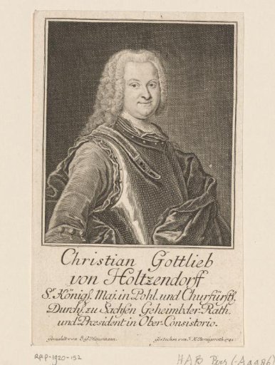 Portrait of Christian Gottlieb von Holtzendorff