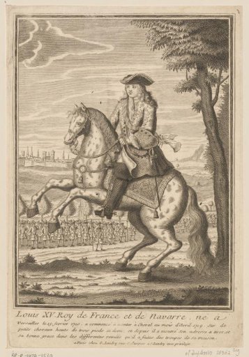 Equestrian portrait of Louis XV of France