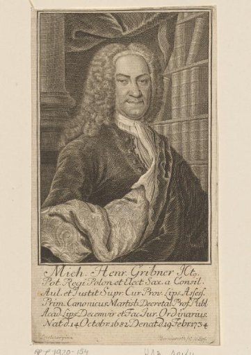 Portrait of Michael Heinrich Griebner