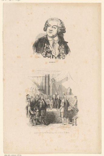 Portrait of Honoré-Gabriel de Riqueti, Count of Mirabeau, and the Count of Mirabeau's answer to the Marquis of Dreux-Brézé on 23 June 1789