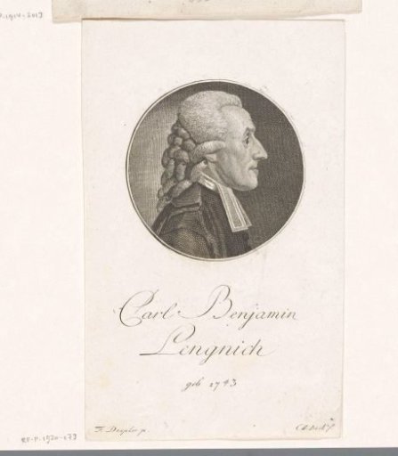 Portrait of Carl Benjamin Lengnich
