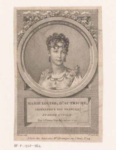 Portrait of Marie Louise of Austria, Empress of the French