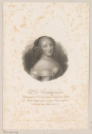 Portrait of Anne Marie Louise of Orléans