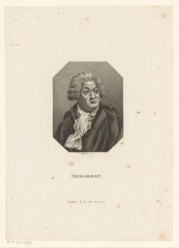 Portrait of Honoré-Gabriel de Riqueti, comte de Mirabeau