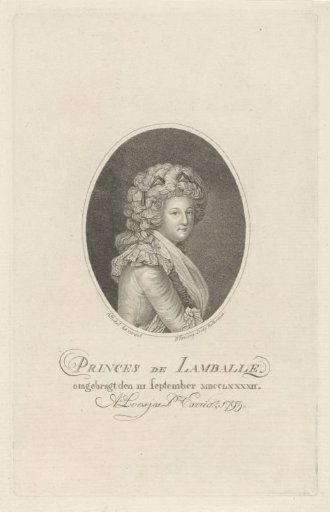 Portrait of Marie-Thérèse Louise de Savoie-Carignan