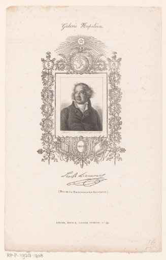 Portrait of François XII Alexandre Frédéric de La Rochefoucauld-Liancourt