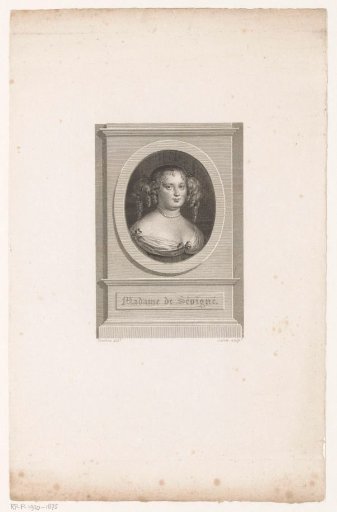 Portrait of Marie de Rabutin-Chantal, Marquise de Sévigné