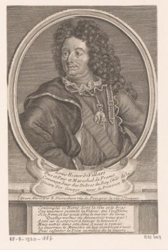 Portrait of Claude Louis Hector, Duke of Villars