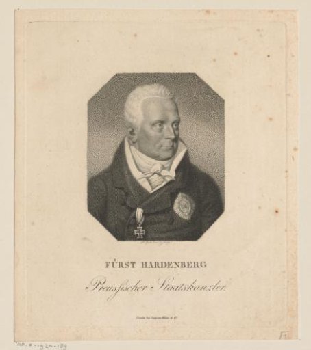 Portrait of Karl August von Hardenberg