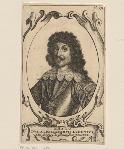 Portrait of Gaston Jean-Baptiste Orléans