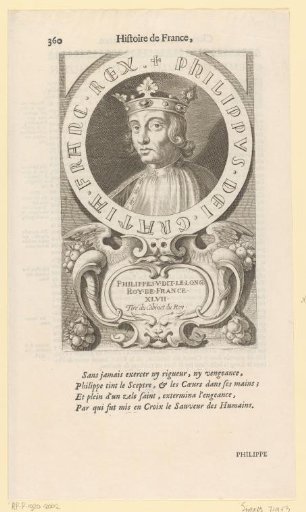Portrait of Philip V, King of France