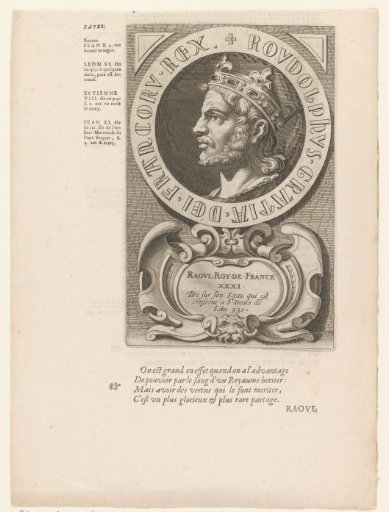 Portrait of Rudolf I, King of West Francia