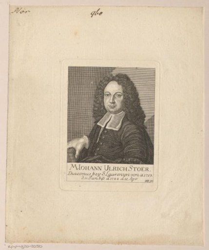 Portrait of Johann Ulrich Stör