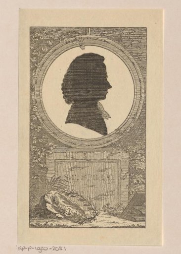 Silhouette portrait of Gottlob Christian Storr