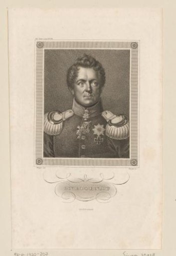 Portrait of August Wilhelm Antonius Neidhardt Graf von Gneisenau