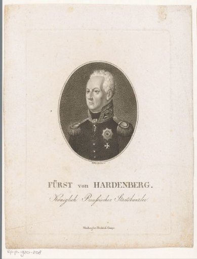 Portrait of Karl August van Hardenberg