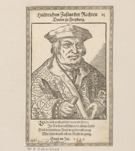 Portrait of Ulrich Zasius