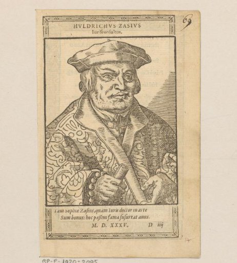 Portrait of Ulrich Zasius