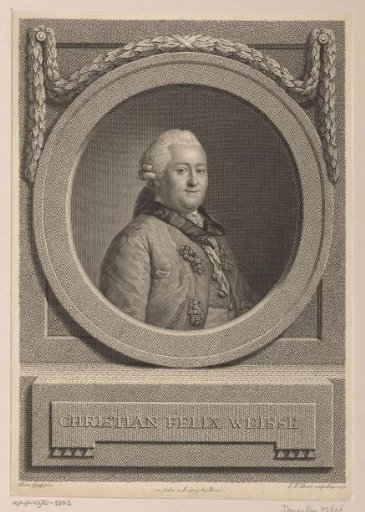 Portrait of Christian Felix Weisse
