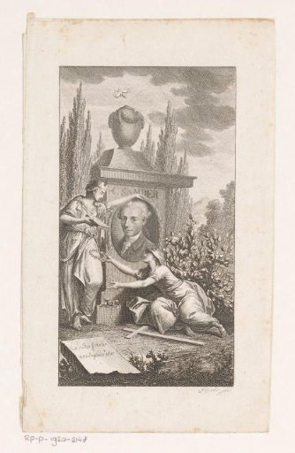 Portrait of Heinrich Sander in an allegorical setting