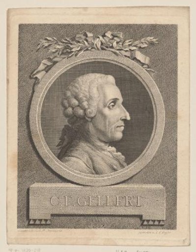 Portrait of Christian Furchtegott Gellert