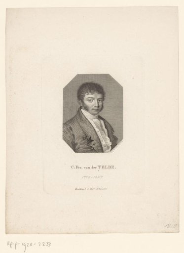 Portrait of Carl Franz van der Velde