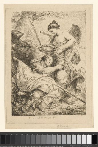 Kurt Christoph von Schwerin Crowned by the Goddess of Victory as He Dies