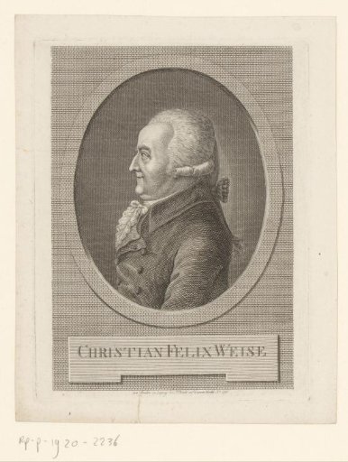 Portrait of Christian Felix Weisse