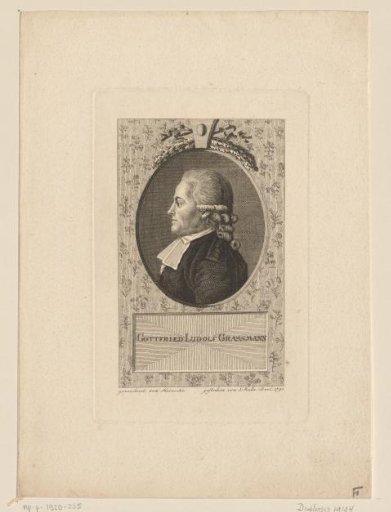 Portrait of Gottfried Ludolf Grassmann