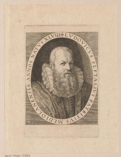 Portrait of Ludovico Settala Septalius at the age of 48