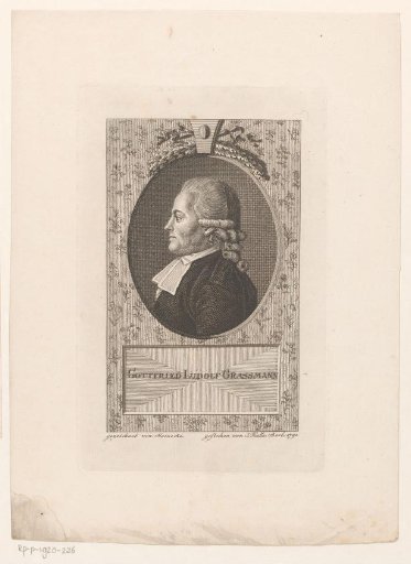 Portrait of Gottfried Ludolf Grassmann