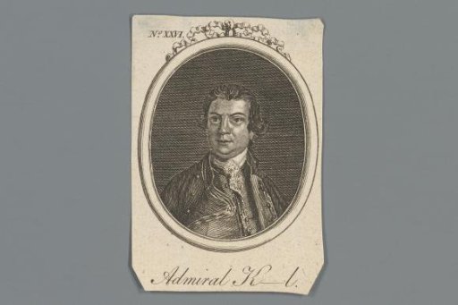 Portrait of an unknown man as "Admiral K__l"