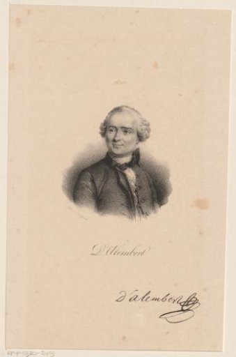 Portrait of Jean Le Rond d'Alembert