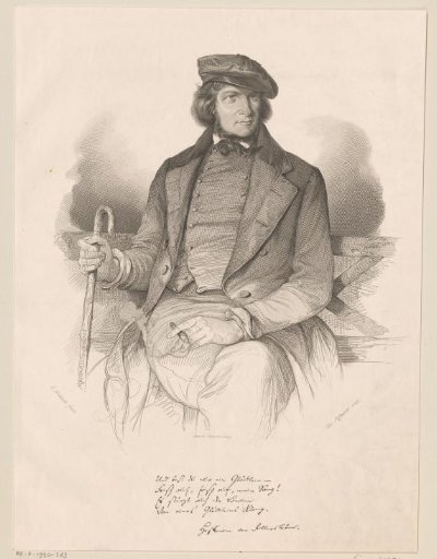 Portrait of August Heinrich Hoffmann von Fallersleben