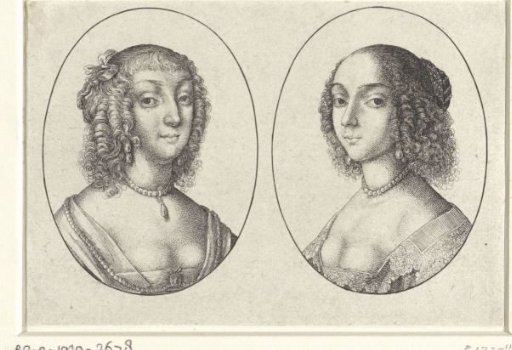 Two portraits of young women