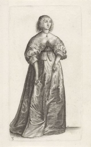 English lady with a jewel on her breast