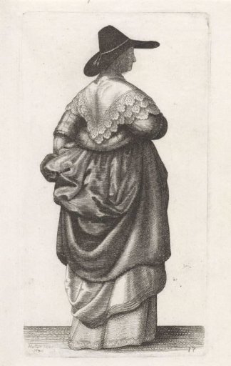 English woman with a dark hat