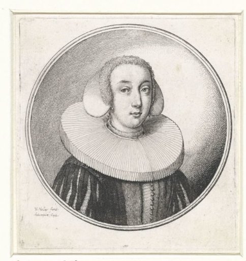 Woman with Pleated Collar