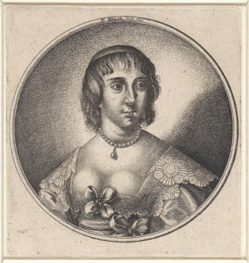 Woman with Low Neckline, Adorned with a Bow