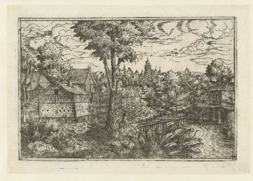 Landscape with a Farmhouse and Wooden Bridge