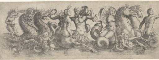 Friese with tritons and nymphs and hippocampi