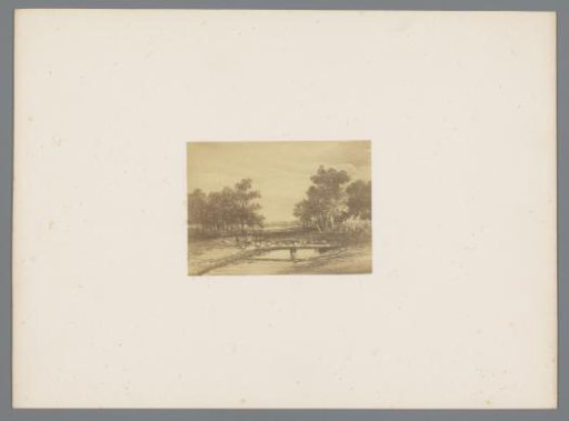 Photographic Reproduction of a Print of a Water Landscape after Johannes Pieter van Wisselingh