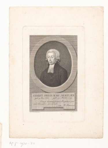 Portrait of Christian Friedrich Karl Herzlieb