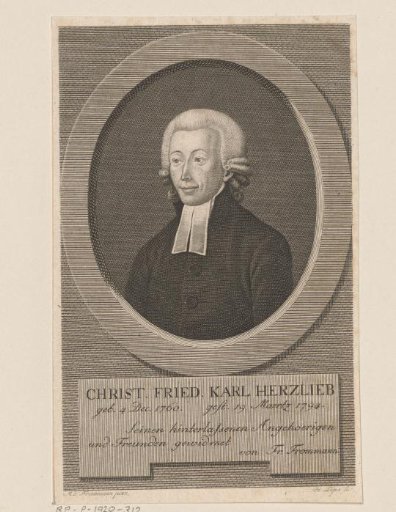 Portrait of Christian Friedrich Karl Herzlieb