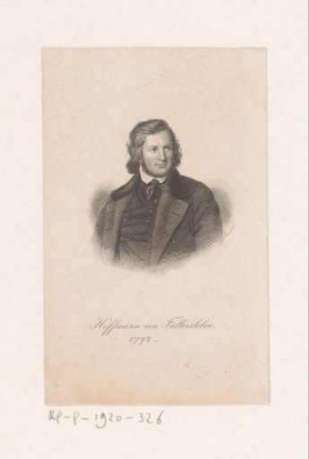 Portrait of August Heinrich Hoffmann von Fallersleben