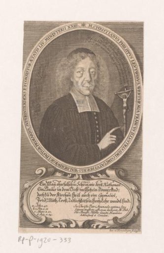 Portrait of Christian Philipp Leutwein