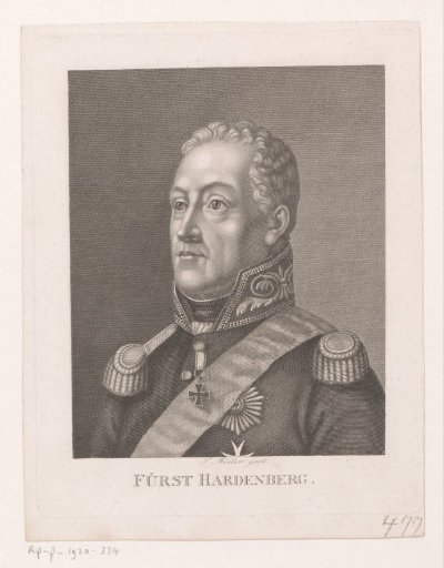 Portrait of Karl August Hardenberg