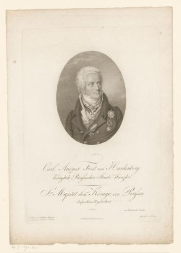 Portrait of Karl August von Hardenberg